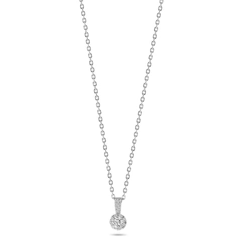 Colier din aur alb cu diamante N138-PD25637-W