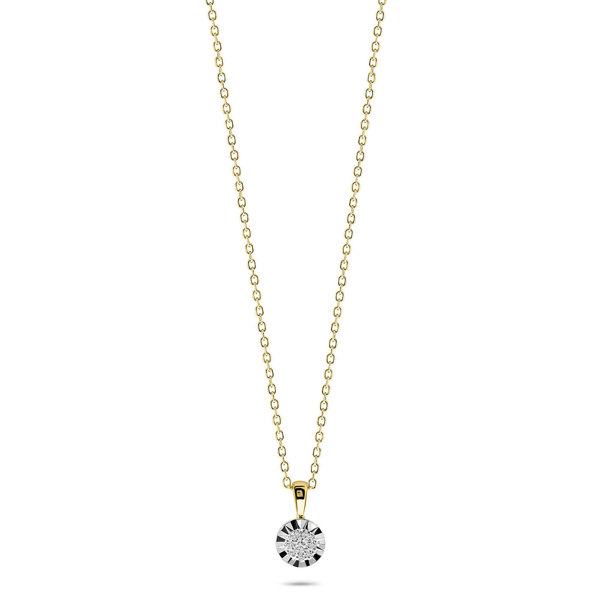 Colier din aur galben cu diamant N138-PD25655-YW