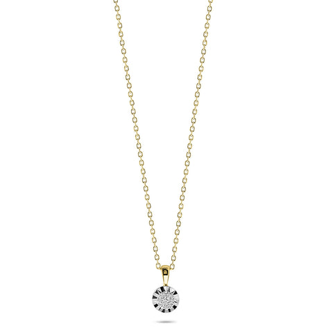 Colier din aur galben cu diamant N138-PD25655-YW