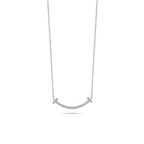 Colier din aur alb cu diamant N138-PD26295-W