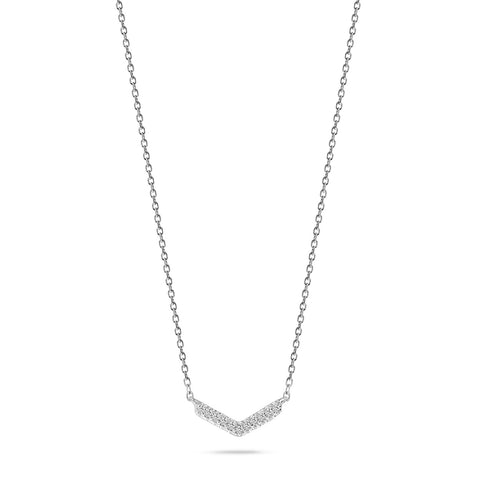 Colier din aur alb cu diamant N138-PD26300-W