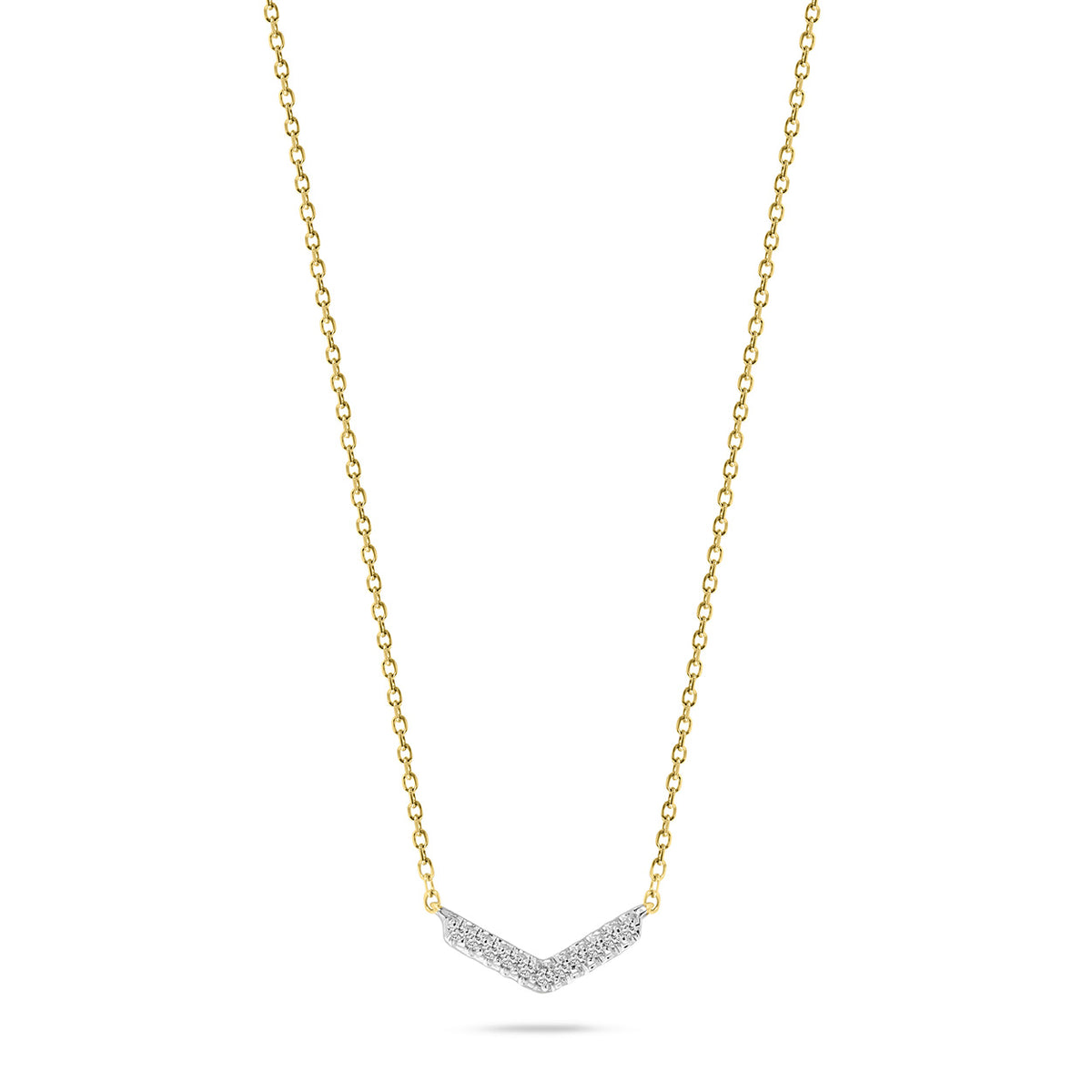 Colier din aur galben cu diamante N138-PD26300-Y