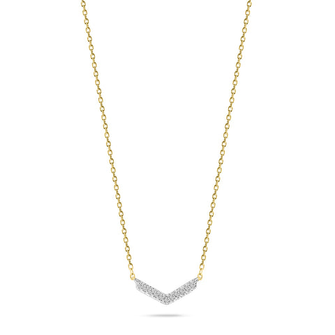 Colier din aur galben cu diamante N138-PD26300-Y