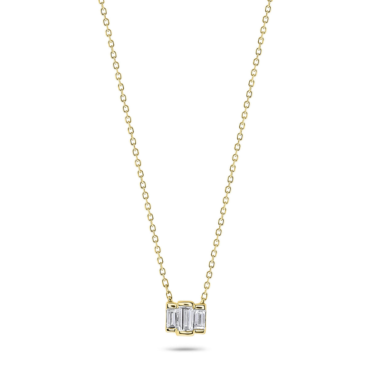 Colier din aur galben cu diamant N138-PD26454-Y