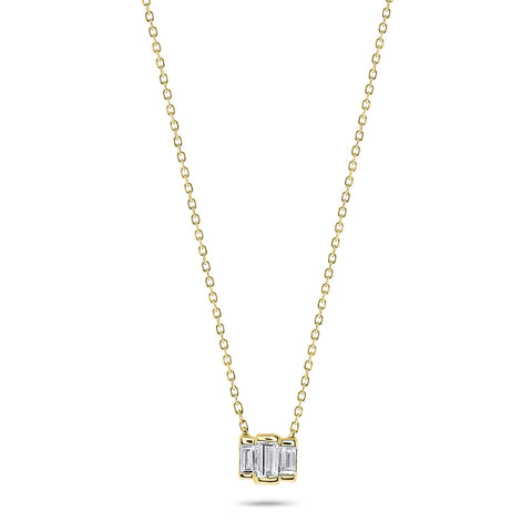 Colier din aur galben cu diamant N138-PD26454-Y