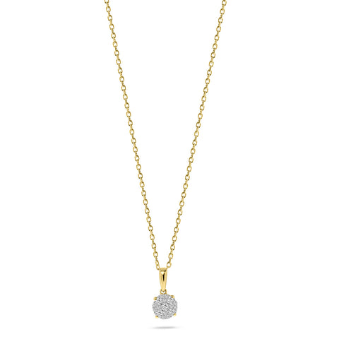 Colier din aur galben cu diamant N138-PD34811-Y