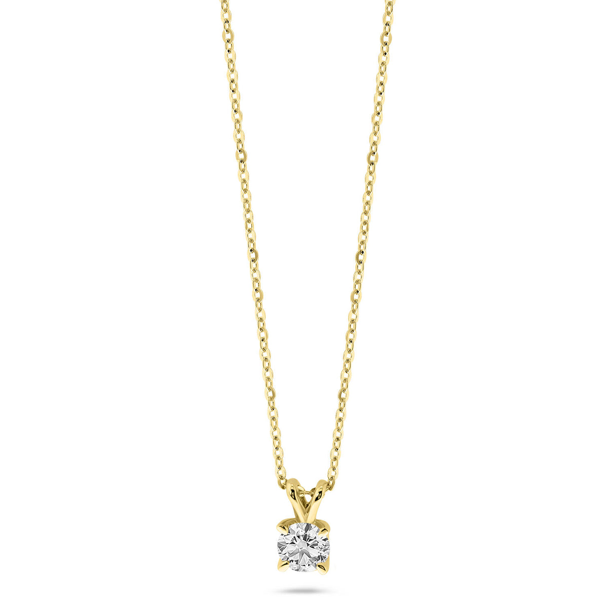 Colier din aur galben cu diamant cultivat în laborator N159-P23MK0001C-LG-050-Y