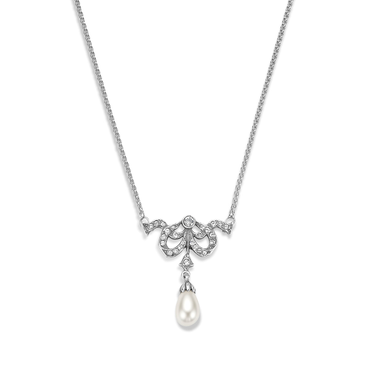 Colier din argint sterling cu pietre Swarovski 65162