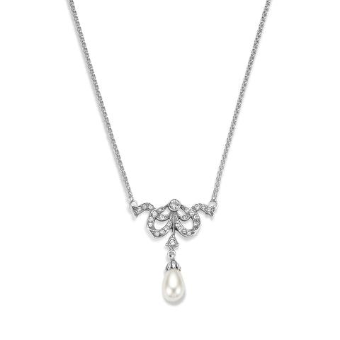 Colier din argint sterling cu pietre Swarovski 65162