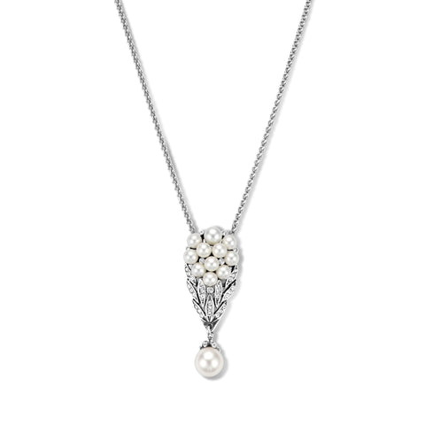 Colier din argint sterling cu cristal Swarovski 65245