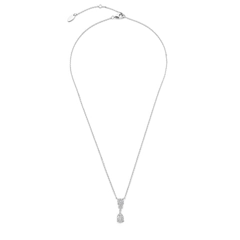 Colier din argint cu pandantiv din zirconiu - 136C0393