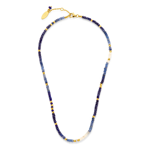 Colier de margele cu pietre de safir - 163C0161