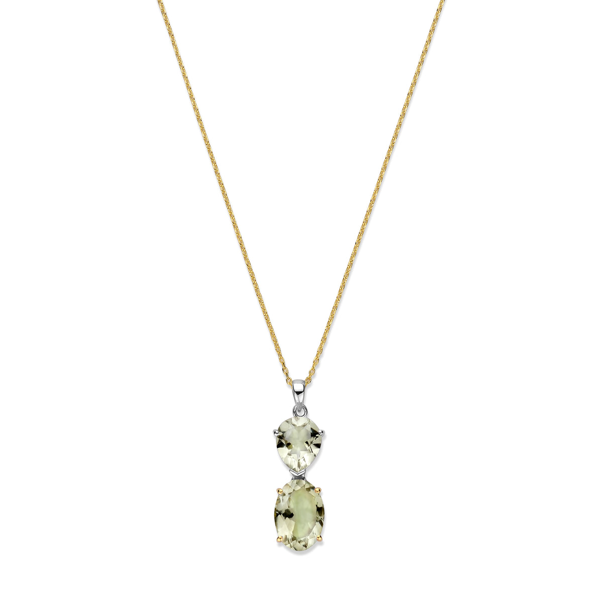 Colier placat cu aur si ametist - 247C0044