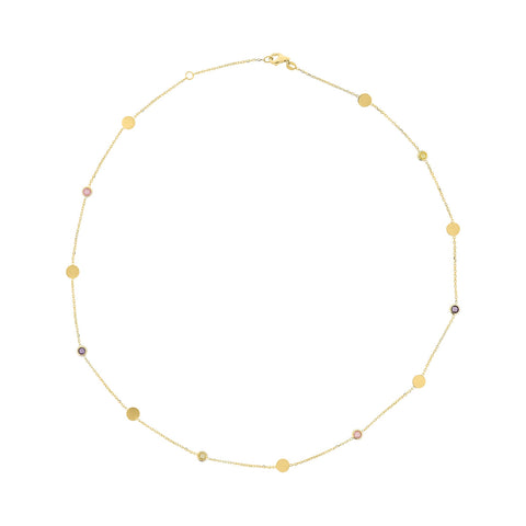 Colier din aur galben cu zirconiu