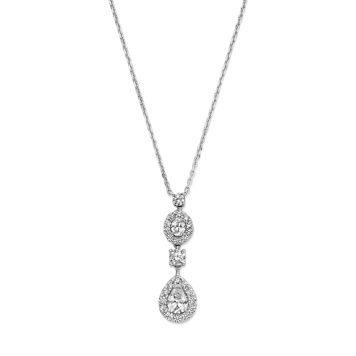 Colier din argint sterling cu zirconiu HB22N0301A