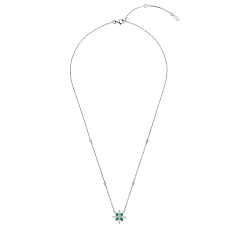 Colier din argint sterling cu zirconiu verde - HB22N0912AG