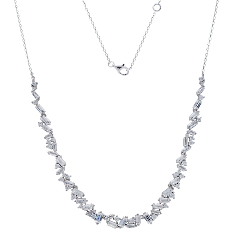 Colier din argint sterling cu detaliu din zirconiu N17067