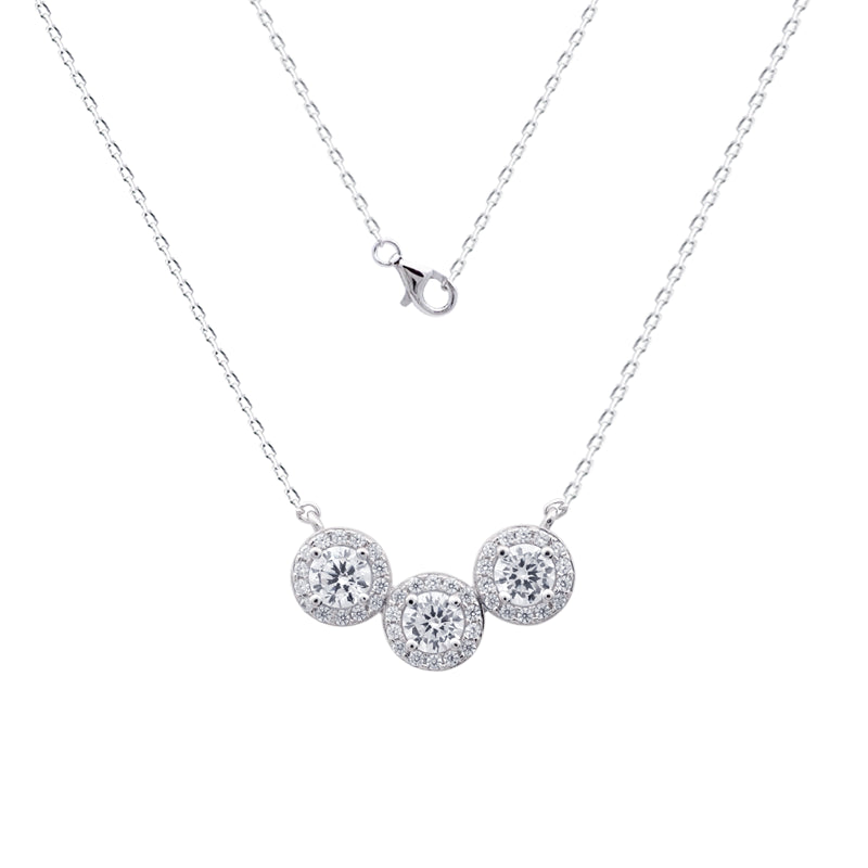 Colier din argint sterling cu zirconiu P6626