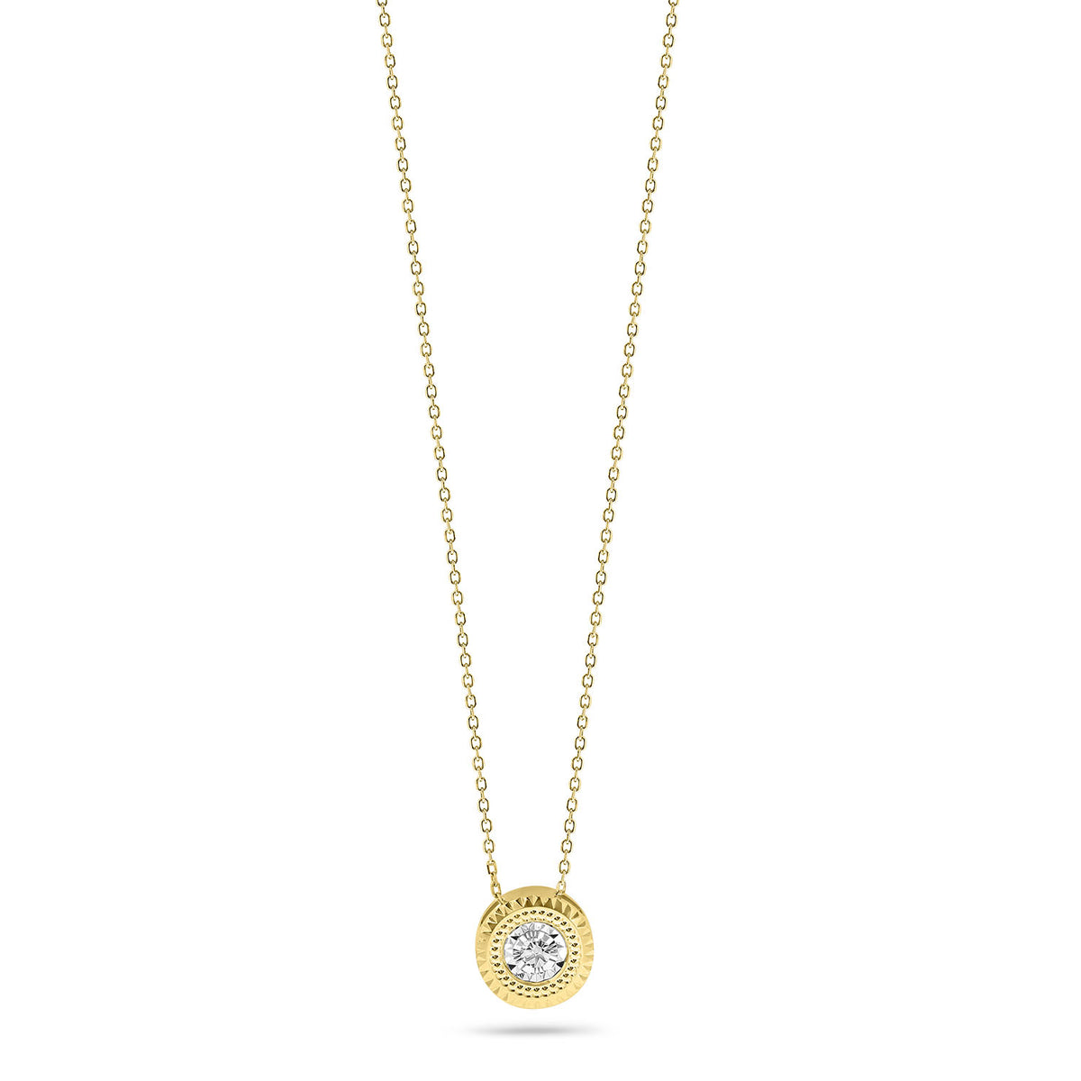 Colier din aur galben cu diamant N480-NC010016ADI-YW
