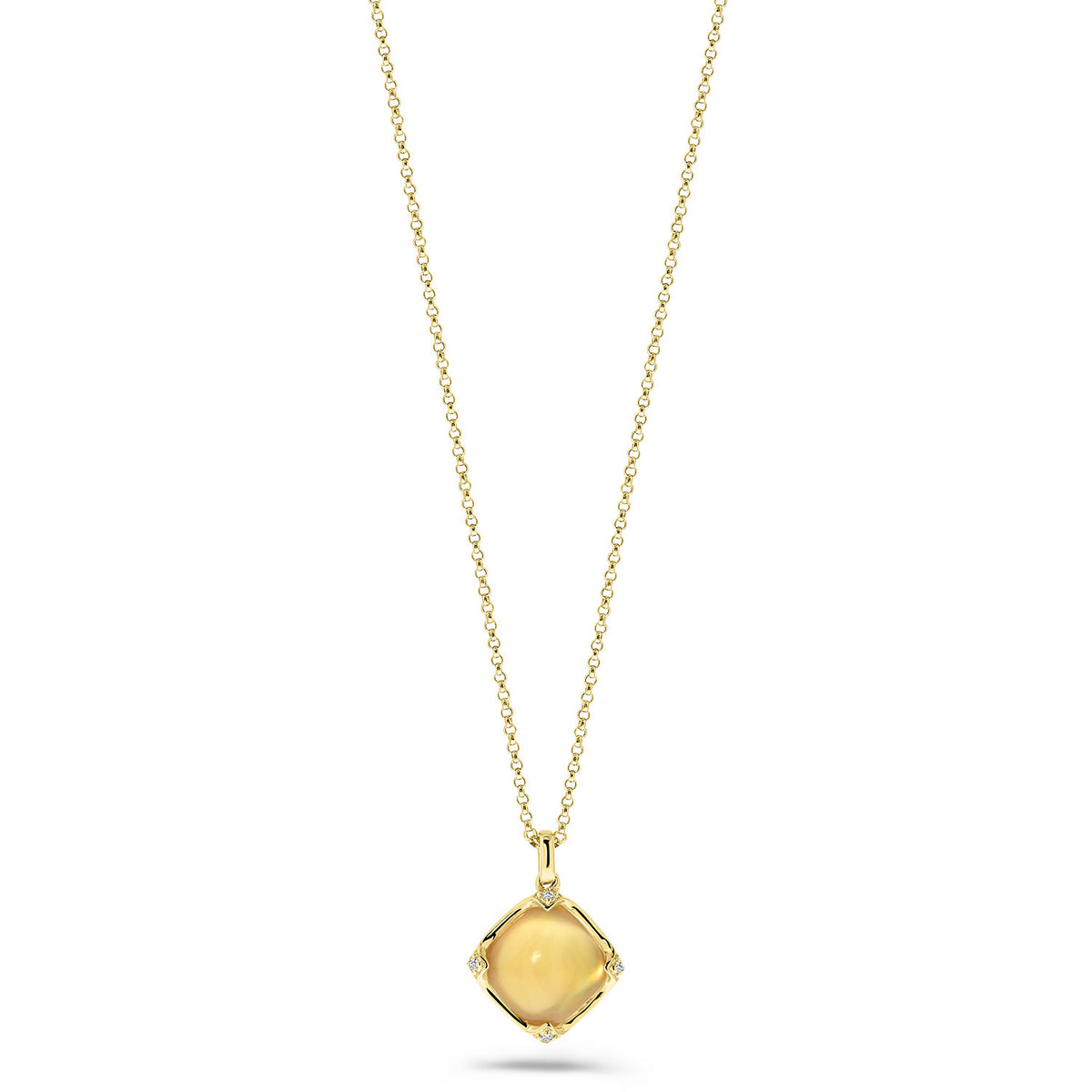 Colier din aur galben citrin cu diamante N480-NC040009ACH-CI-Y