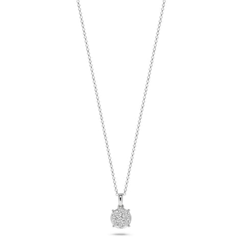 Colier din aur alb cu diamant N480-NR010304ADI-W