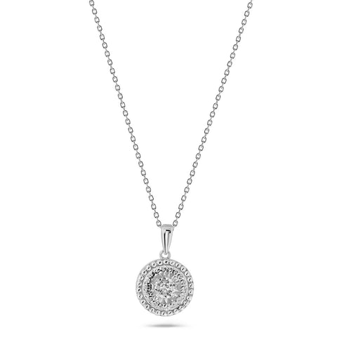 Colier din aur alb cu diamant N480-NR330035ADI-W