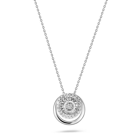 Colier din aur alb cu diamant N480-NR330048ADI-W