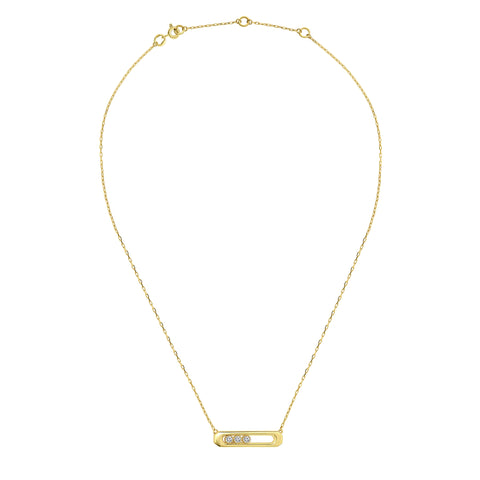 Colier din aur galben cu zirconiu T90211591-ZI