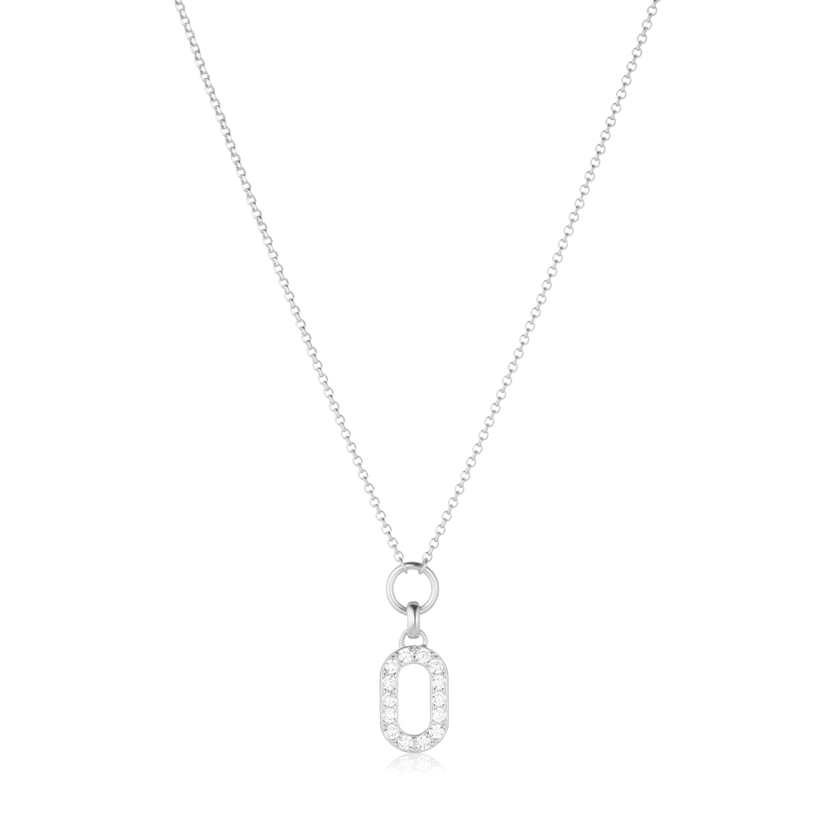 Colier Capizzi Piccolo din argint sterling cu zirconiu cubic - SJ-N42230-CZ