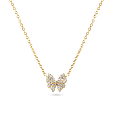 Colier Farfalla placat cu aur - SJ-N2700-CZ-YG