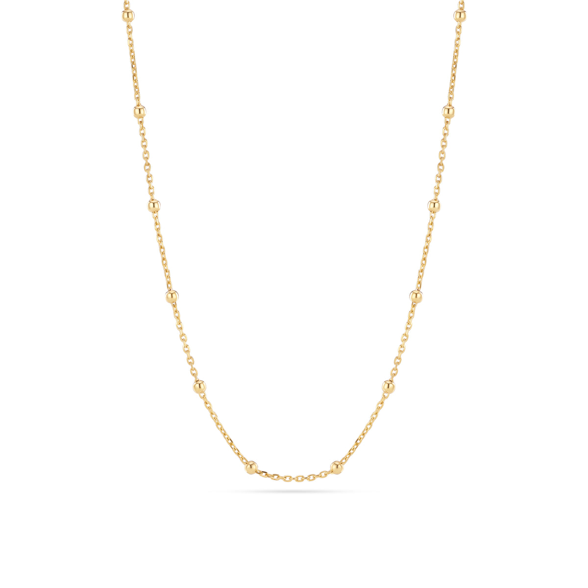 Colier Sfere placat cu aur - SJ-N2748-YG