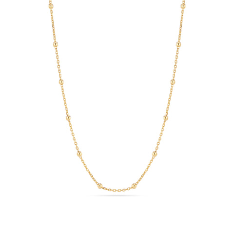 Colier Sfere placat cu aur - SJ-N2748-YG