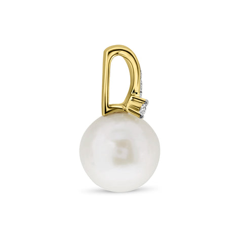 Pandantiv din perle din aur galben cu diamante P092-34412P016-PR-Y