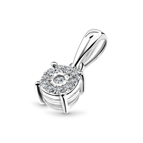 Pandantiv din aur alb cu diamant 42516151