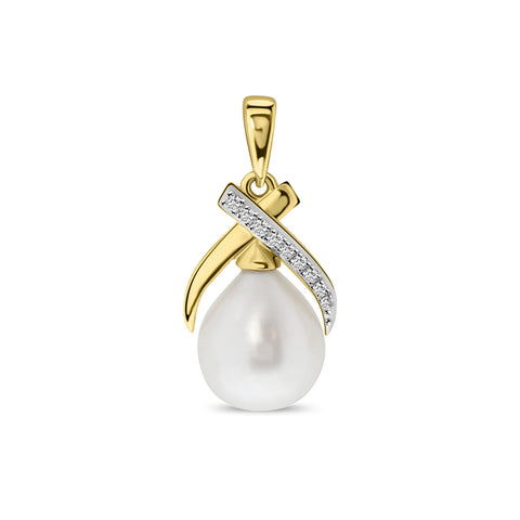 Pandantiv din aur galben cu diamante P092-77147P001-PR-Y