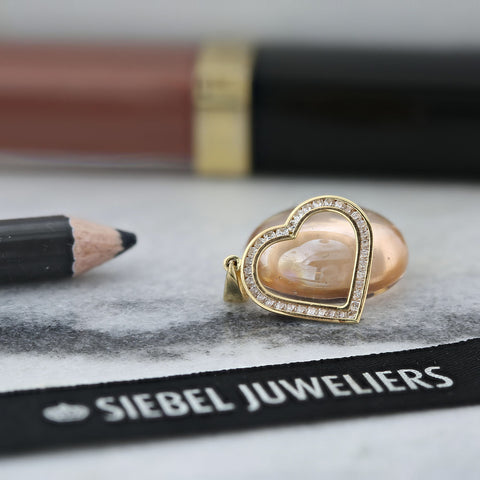 Pandantiv inimă din aur galben cu zirconiu P122-ICTP0198-II-FCZ-Y