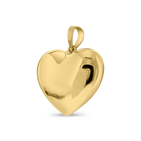 Pandantiv din aur galben în formă de inimă P122-STP13708-Y