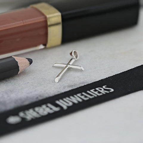 Pandantiv din aur alb neted P122-X3P11326LP-W