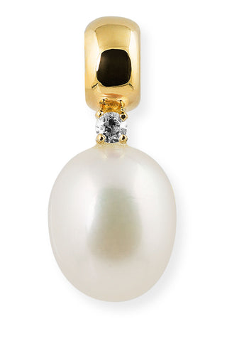 Pandantiv din perle din aur galben PNPRLZ8MM-Y