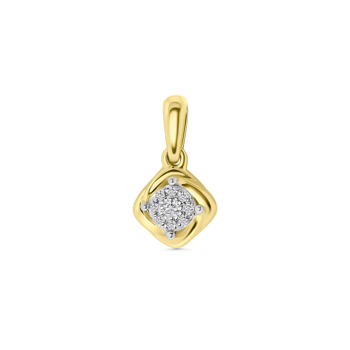 Pandantiv din aur galben cu diamant P404-IGP-18907-Y