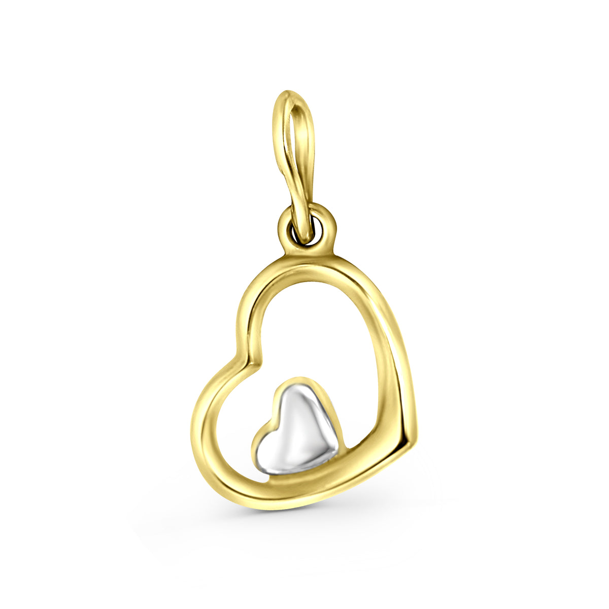 Pandantiv cu inima din aur galben T940033872