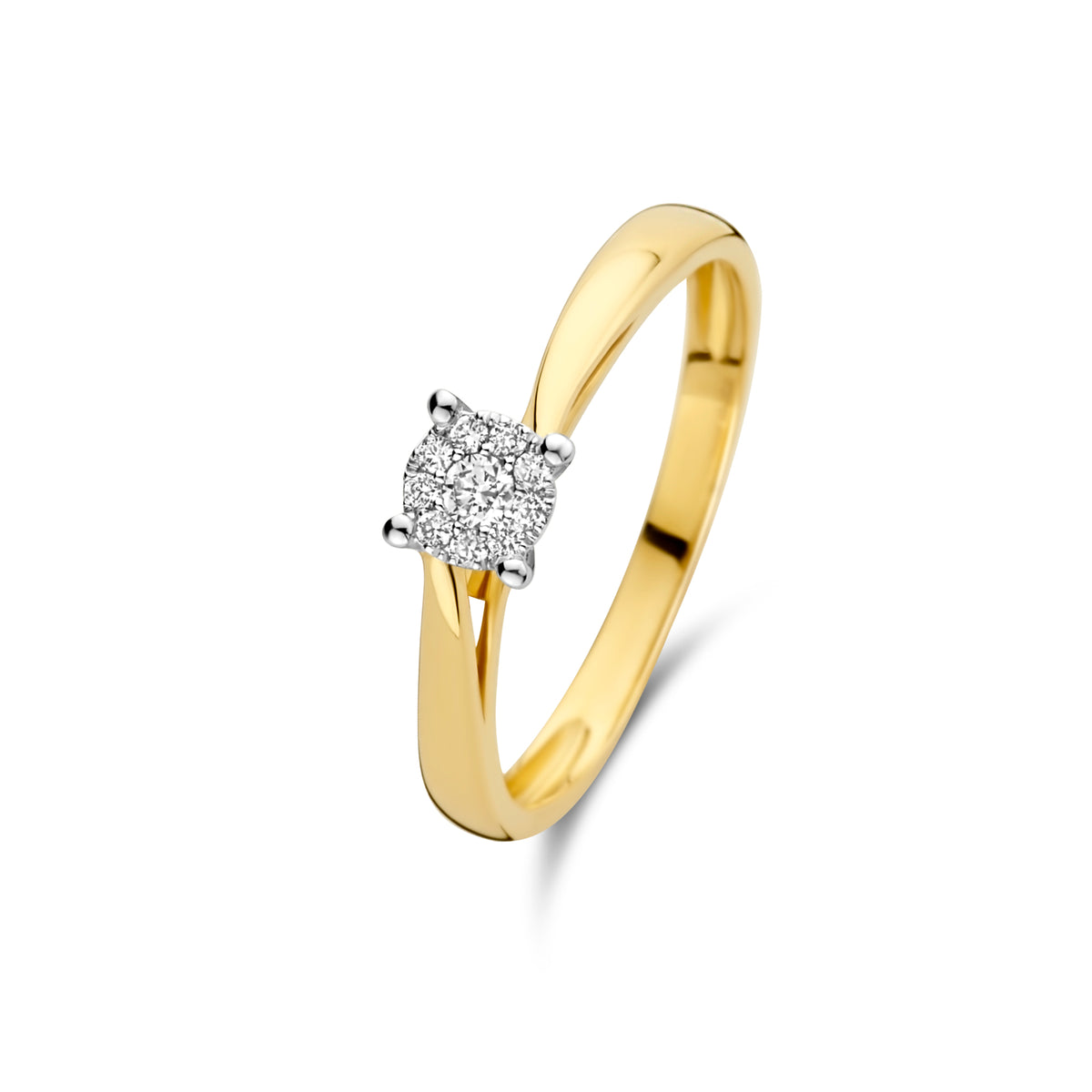 Inel din aur galben cu diamante R092-41546R012-Y