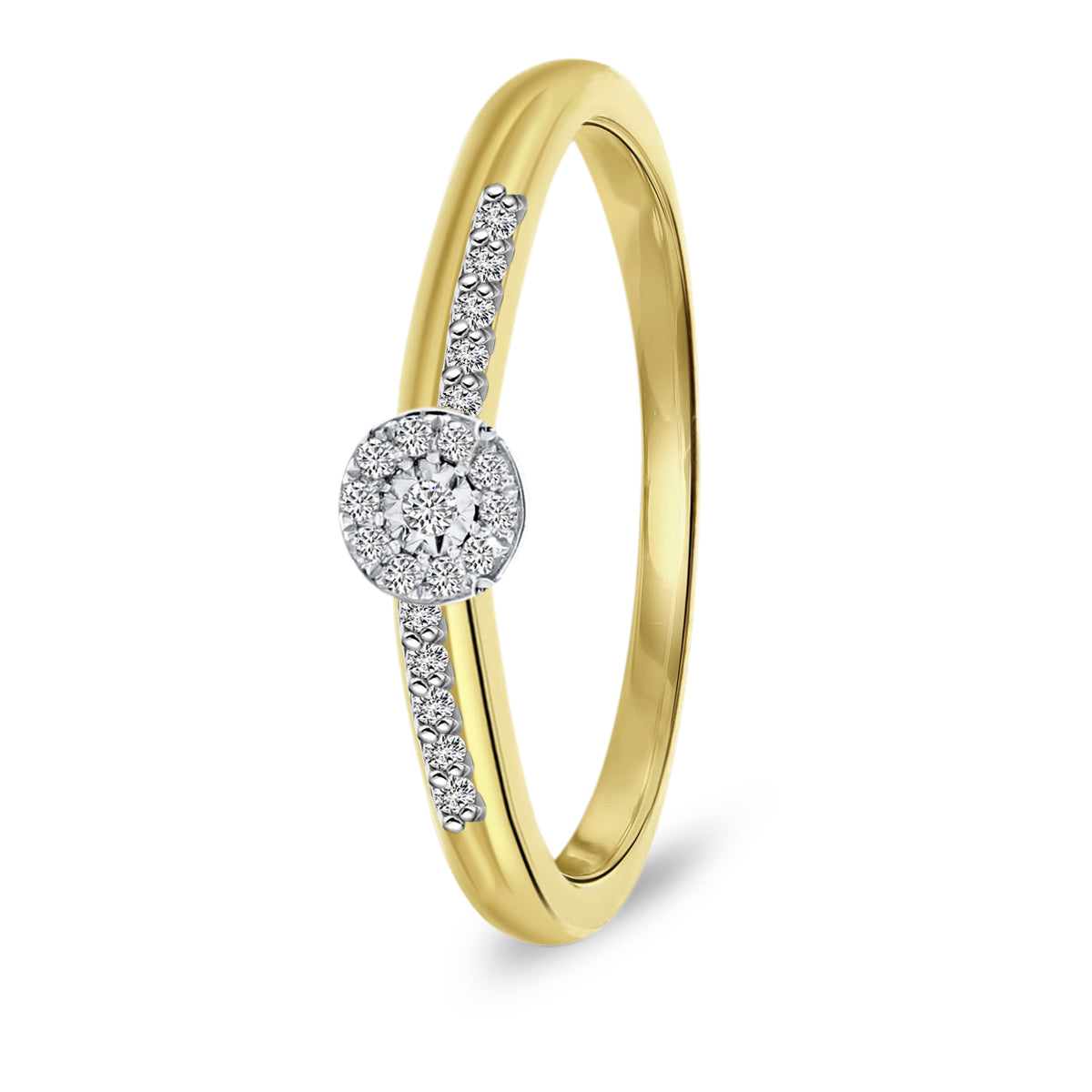 Inel din aur galben cu diamant 46701R020