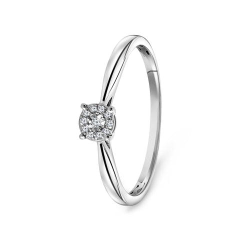 Inel din aur alb cu diamant 53536R053