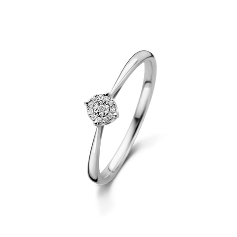 Inel din aur alb cu diamant 55153R018-W