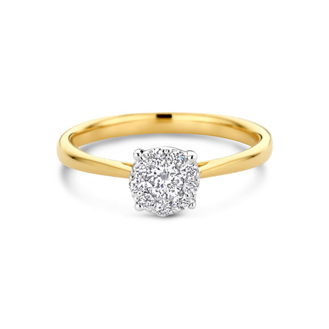 Inel din aur galben cu diamant 42111303