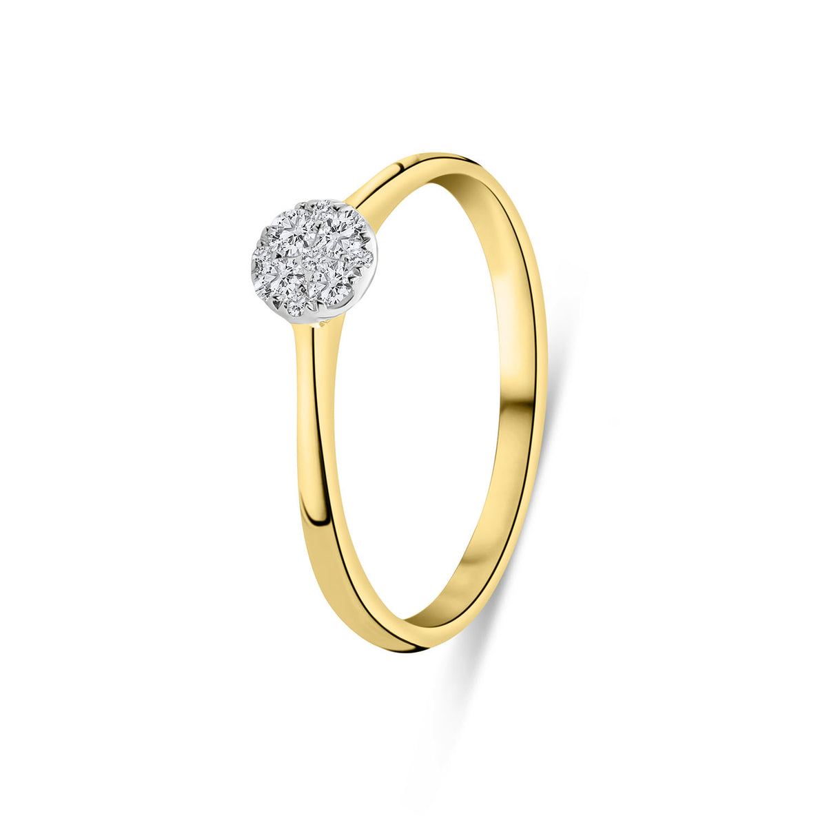 Inel din aur galben cu diamante R092-62564R008-YW