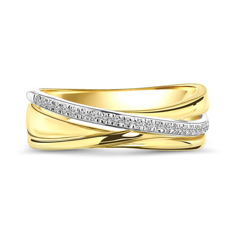 Inel din aur galben cu diamante R092-65579R004-YW