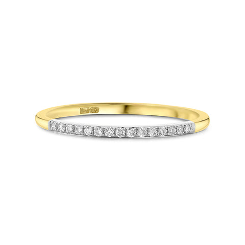 Inel glisant din aur galben cu diamante R092-80267R001-YW