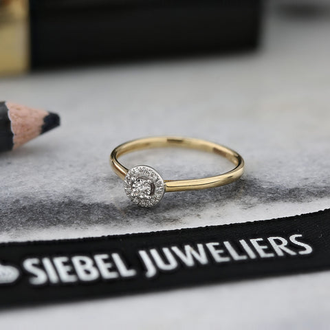 Anturaj de inel din aur galben cu diamante R092-83124R001-YW